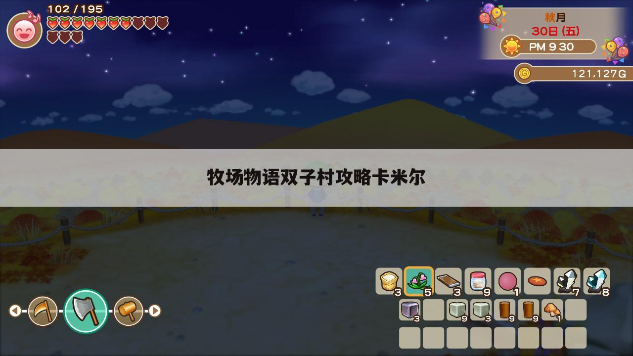 牧场物语双子村攻略卡米尔
