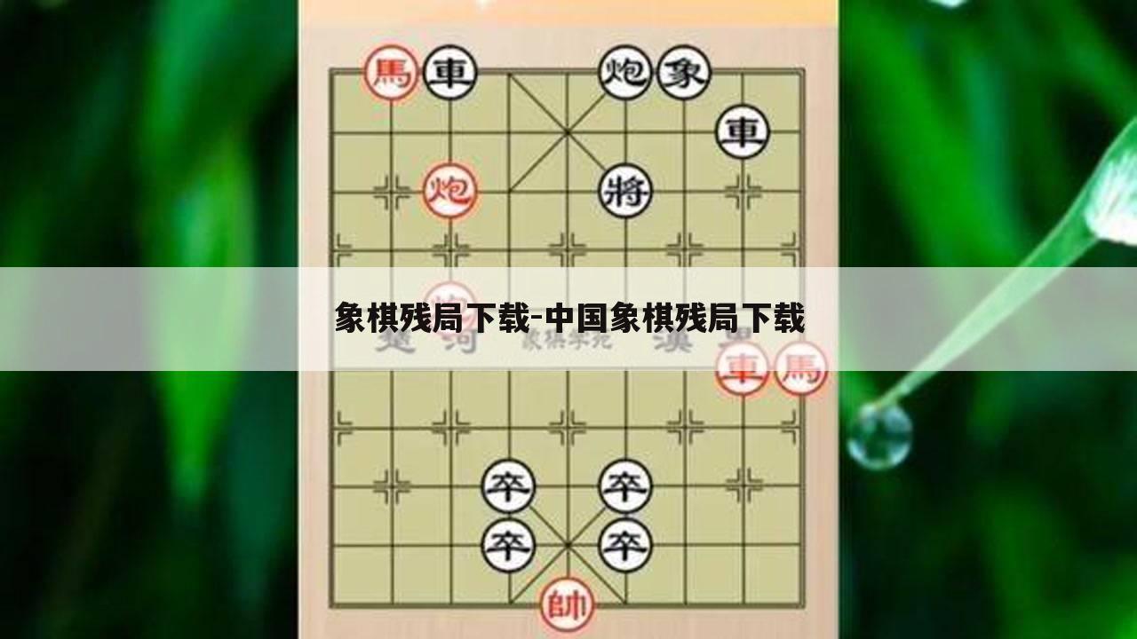 象棋残局下载-中国象棋残局下载