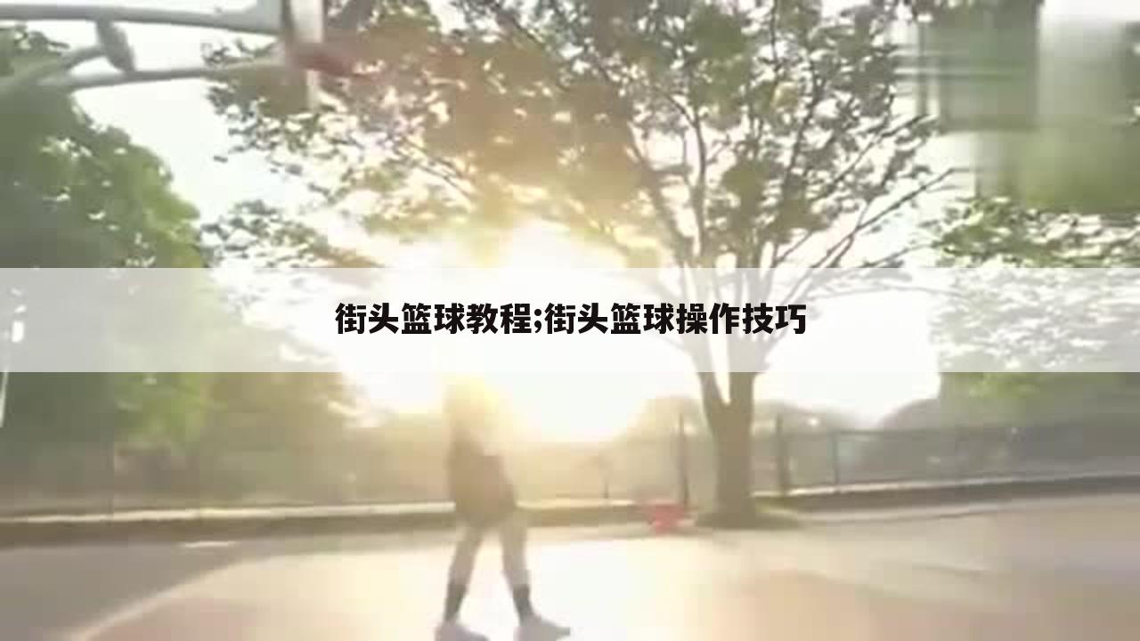 街头篮球教程;街头篮球操作技巧