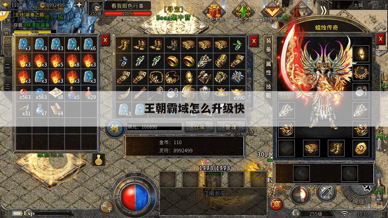 王朝霸域怎么升级快