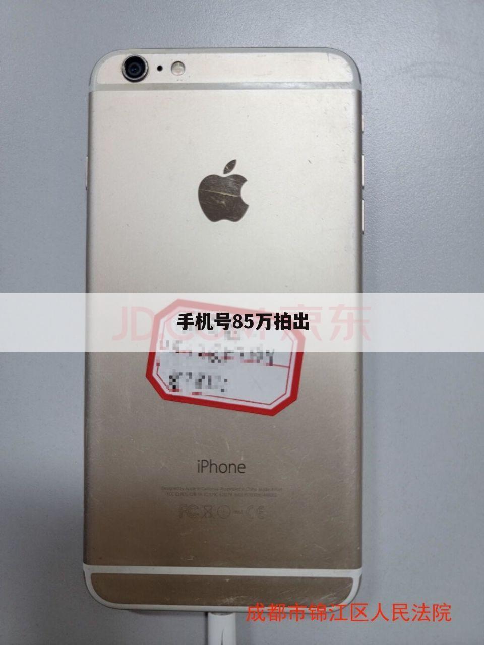 手机号85万拍出