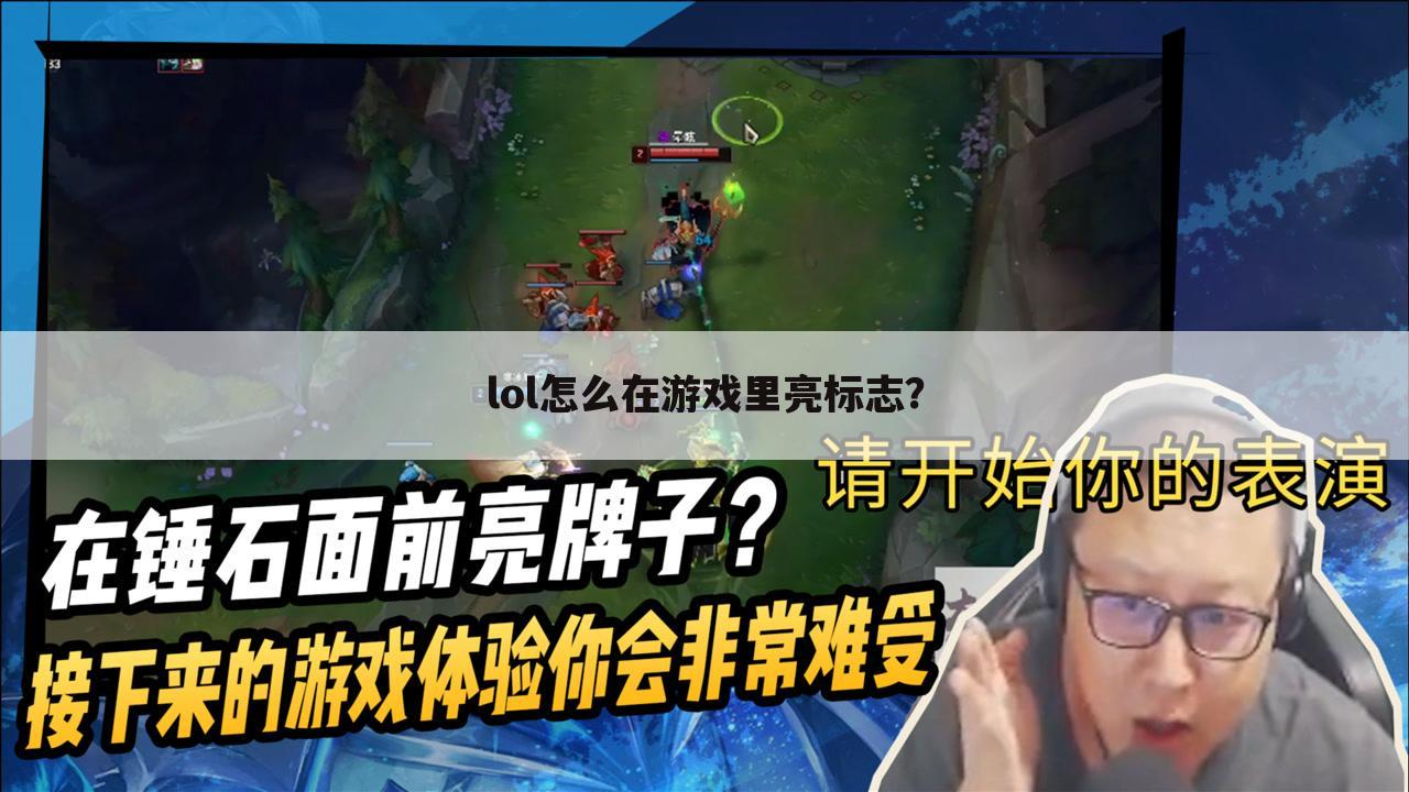 lol怎么在游戏里亮标志？