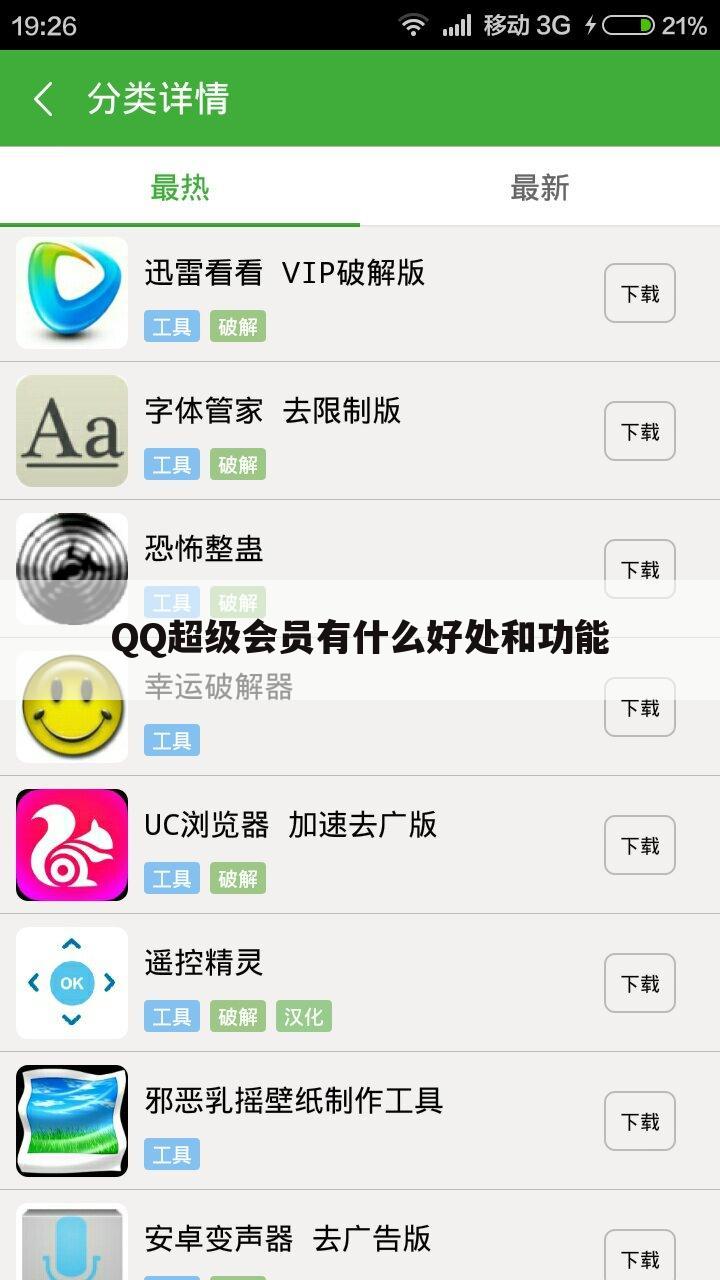 QQ超级会员有什么好处和功能