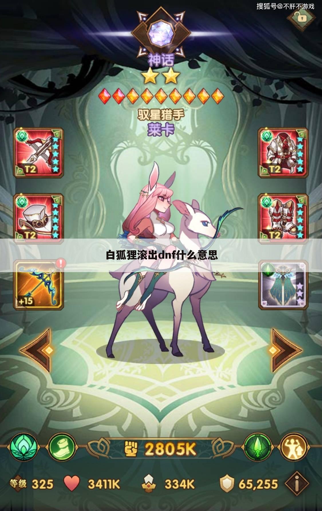 白狐狸滚出dnf什么意思