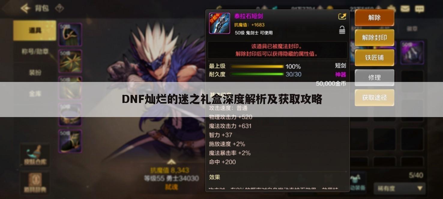 DNF灿烂的迷之礼盒深度解析及获取攻略
