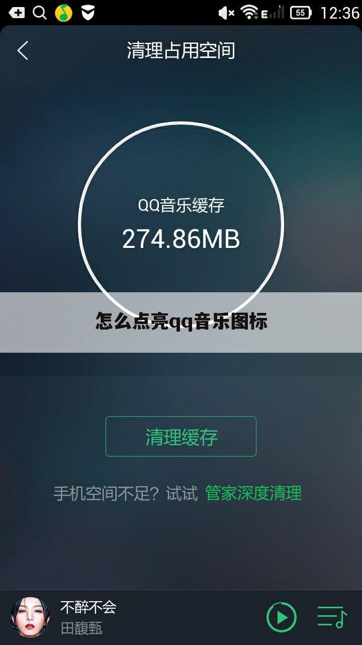 怎么点亮qq音乐图标