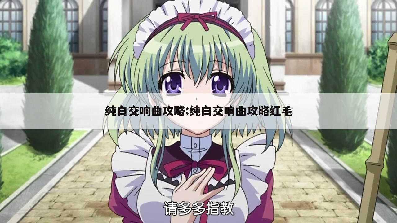 纯白交响曲攻略:纯白交响曲攻略红毛
