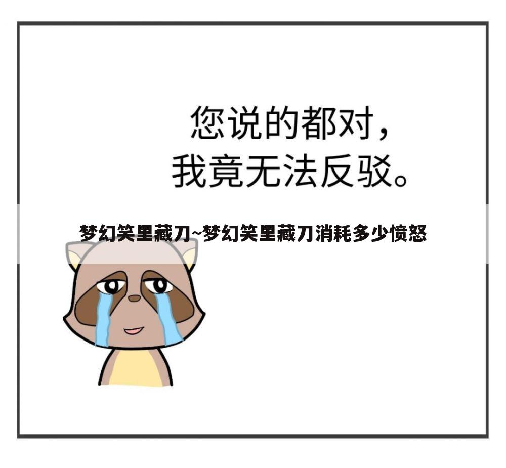 梦幻笑里藏刀~梦幻笑里藏刀消耗多少愤怒