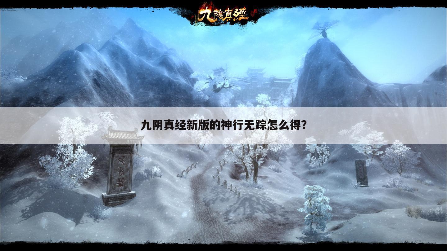 九阴真经新版的神行无踪怎么得?