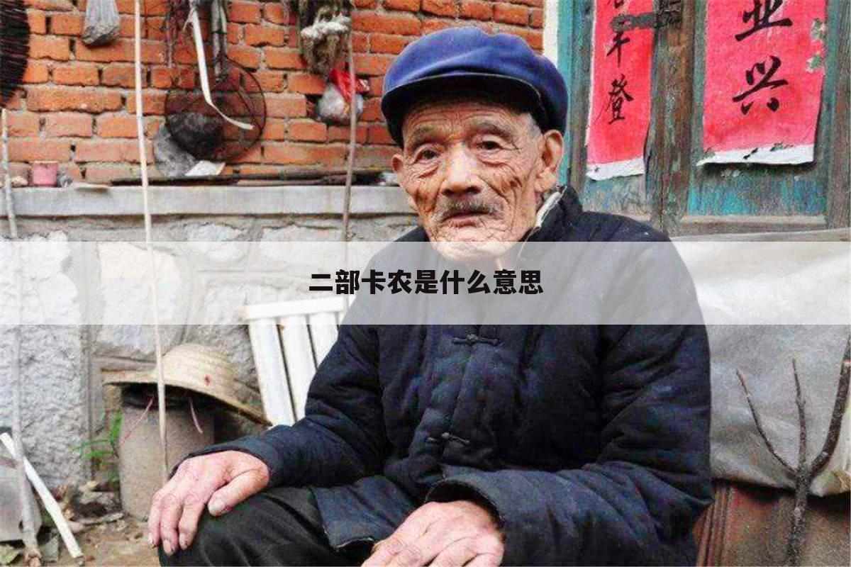二部卡农是什么意思