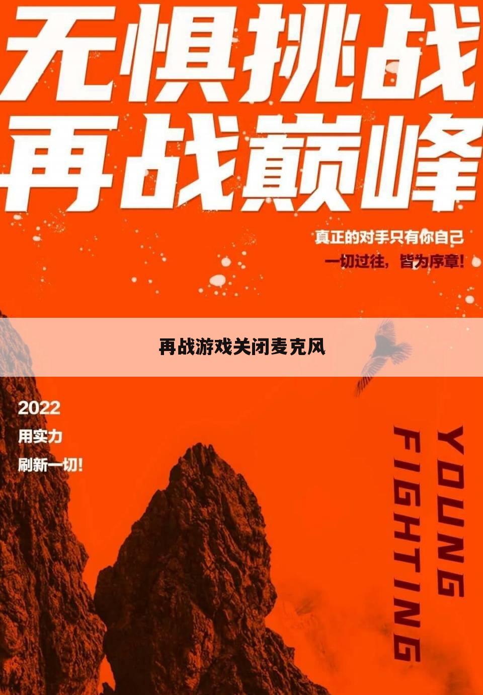 再战游戏关闭麦克风