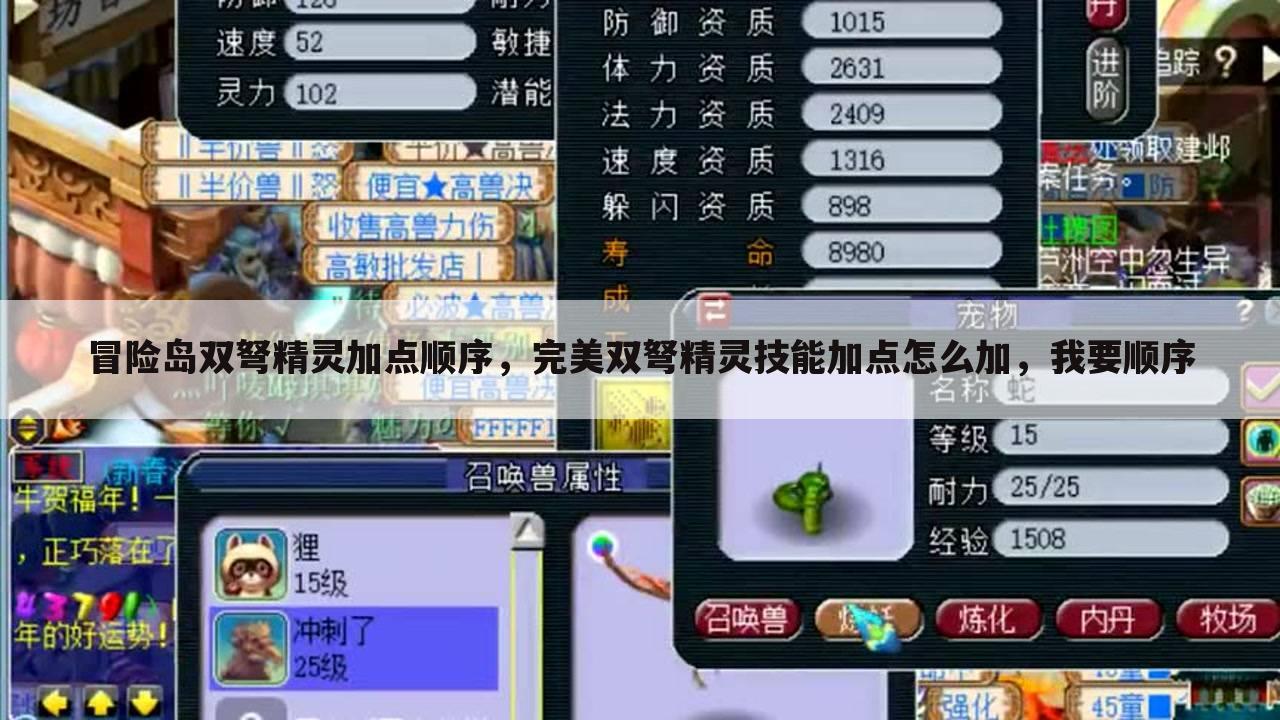 冒险岛双弩精灵加点顺序,完美双弩精灵技能加点怎么加,我要顺序