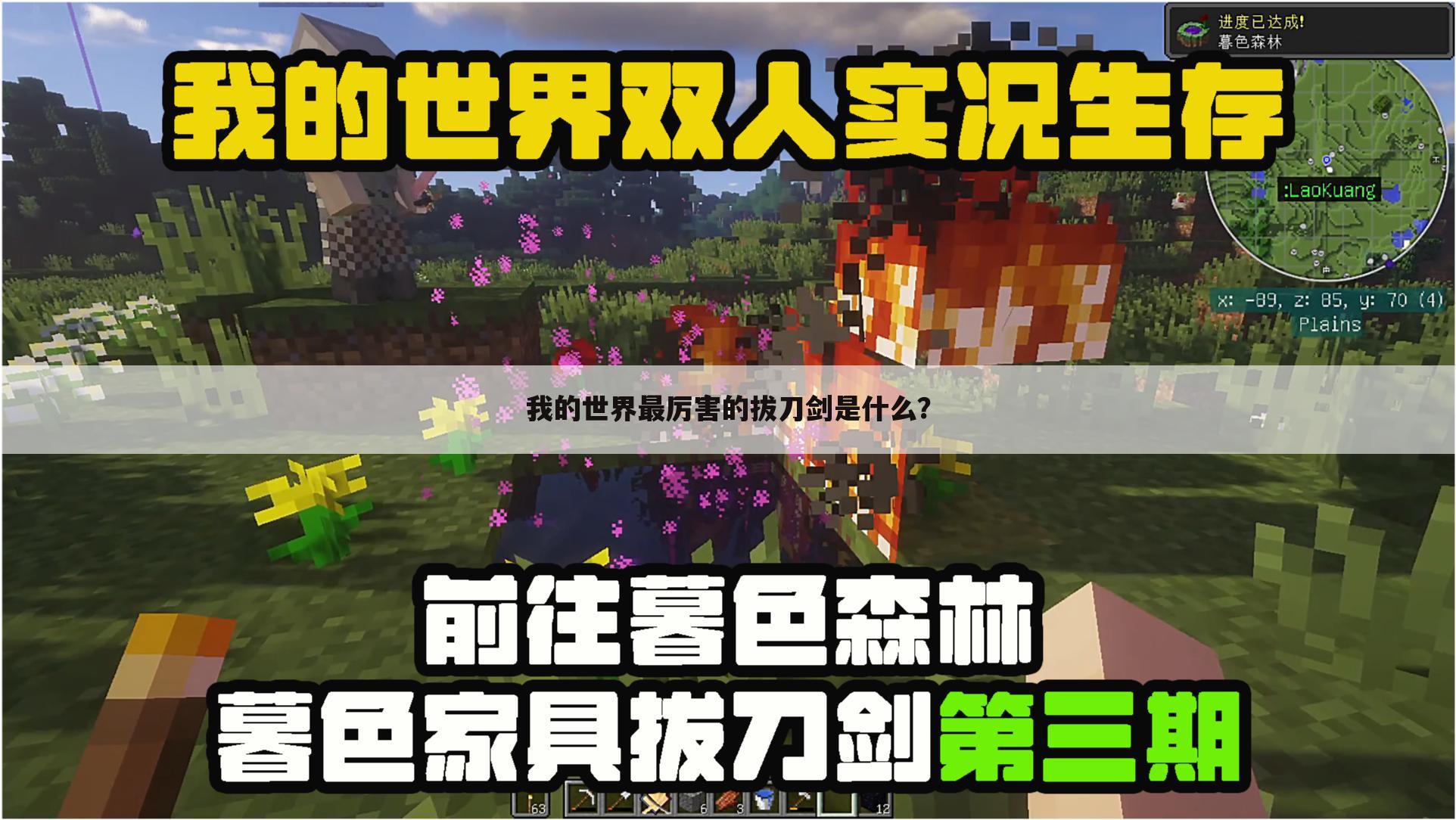 我的世界最厉害的拔刀剑是什么?