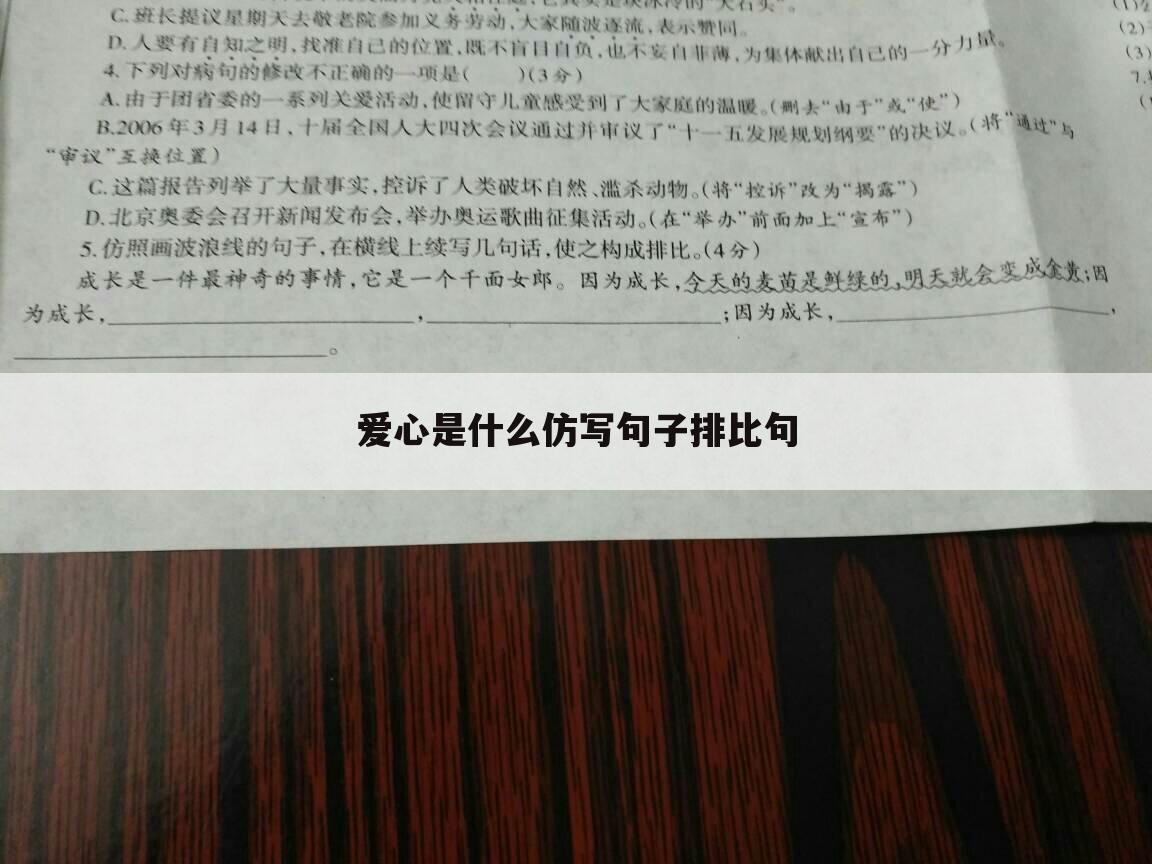 爱心是什么仿写句子排比句