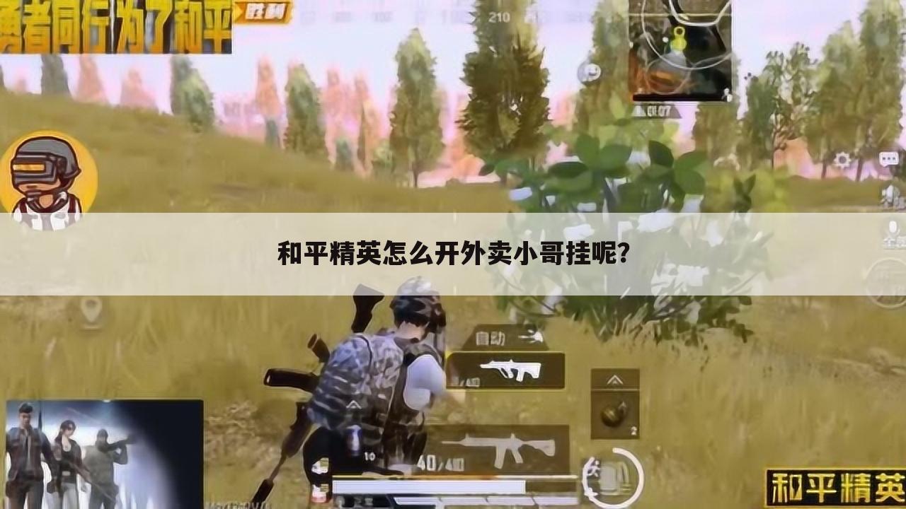 和平精英怎么开外卖小哥挂呢?
