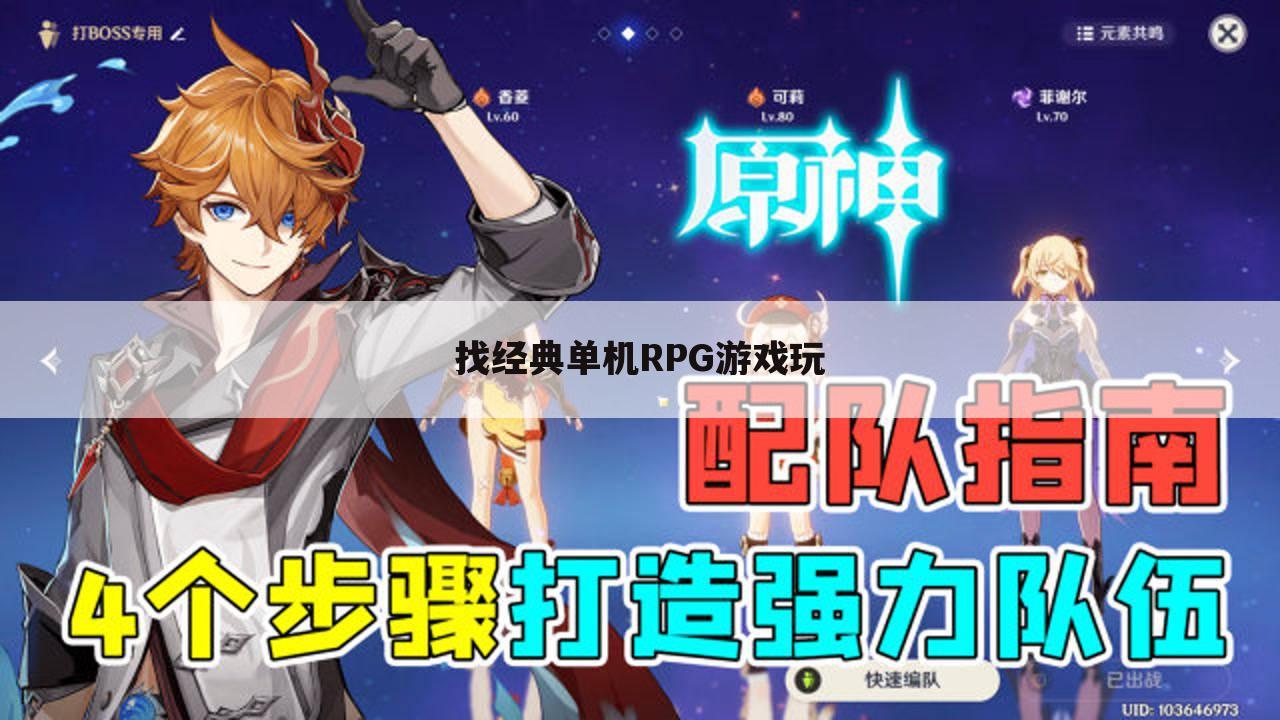 找经典单机RPG游戏玩
