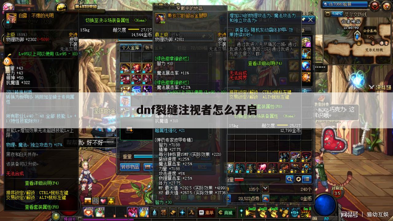 dnf裂缝注视者怎么开启