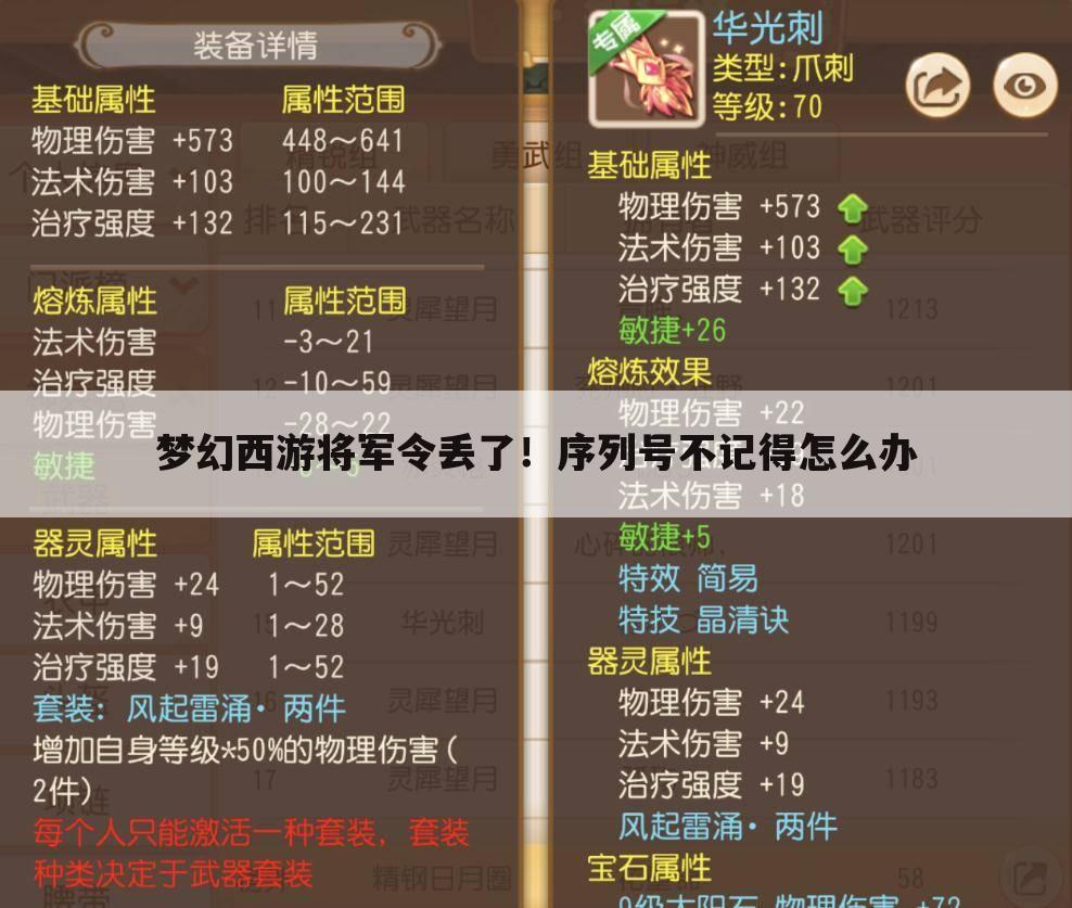 梦幻西游将军令丢了!序列号不记得怎么办