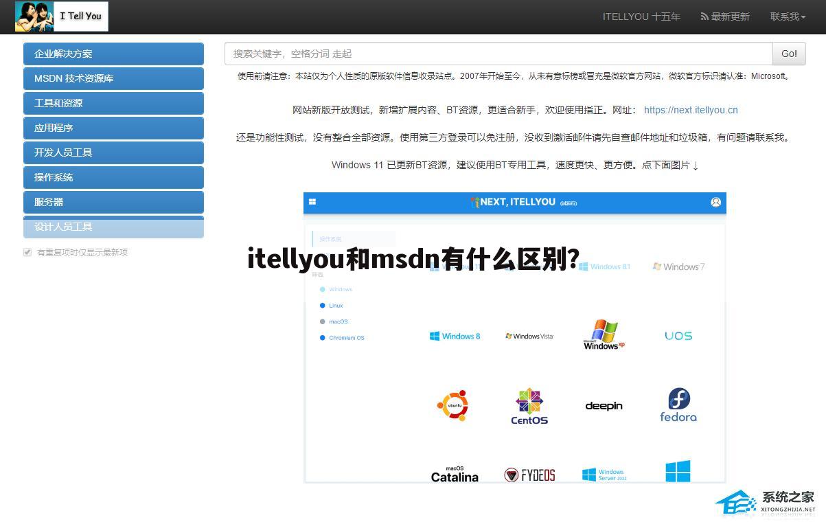 itellyou和msdn有什么区别?
