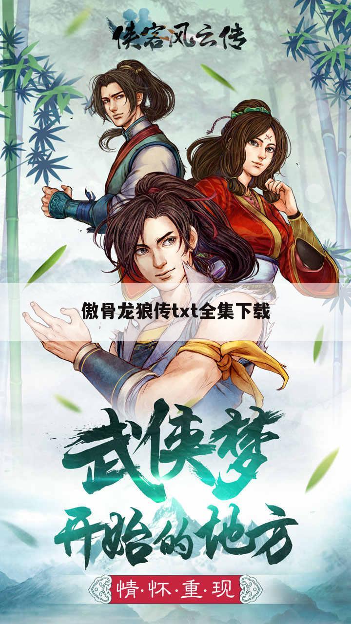 傲骨龙狼传txt全集下载