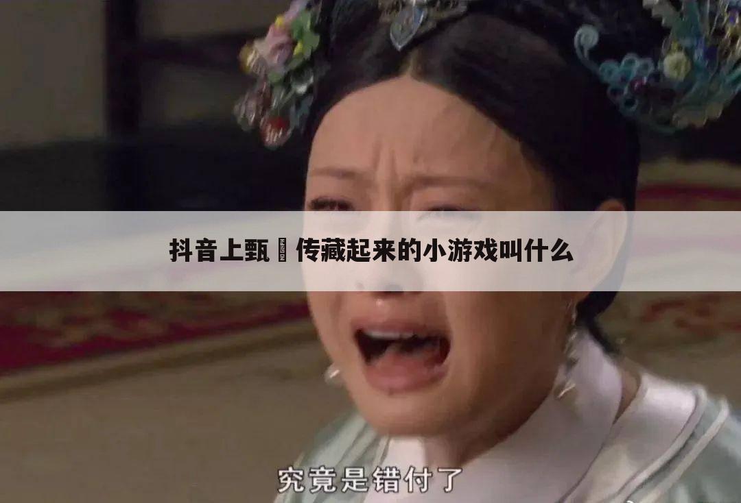 抖音上甄嬛传藏起来的小游戏叫什么