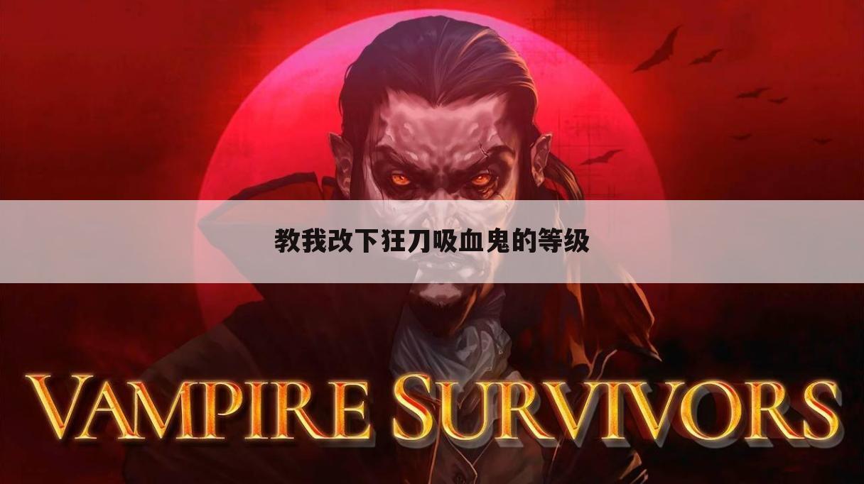 教我改下狂刀吸血鬼的等级