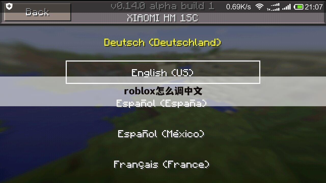roblox怎么调中文