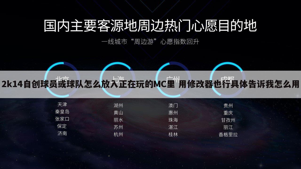 2k14自创球员或球队怎么放入正在玩的MC里 用修改器也行具体告诉我怎么用