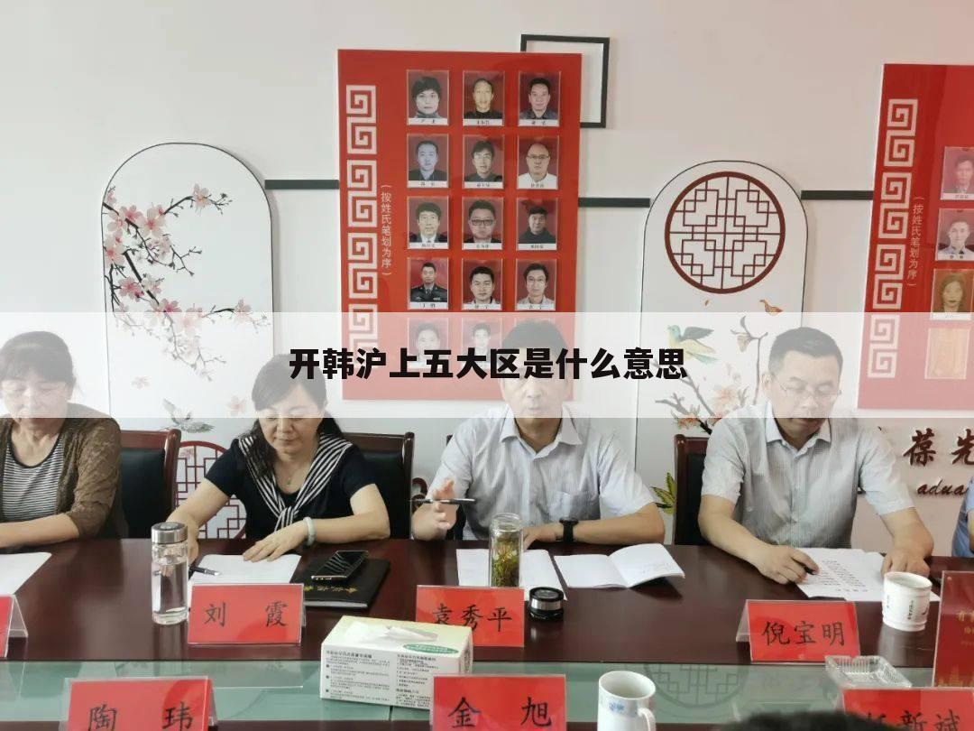 开韩沪上五大区是什么意思