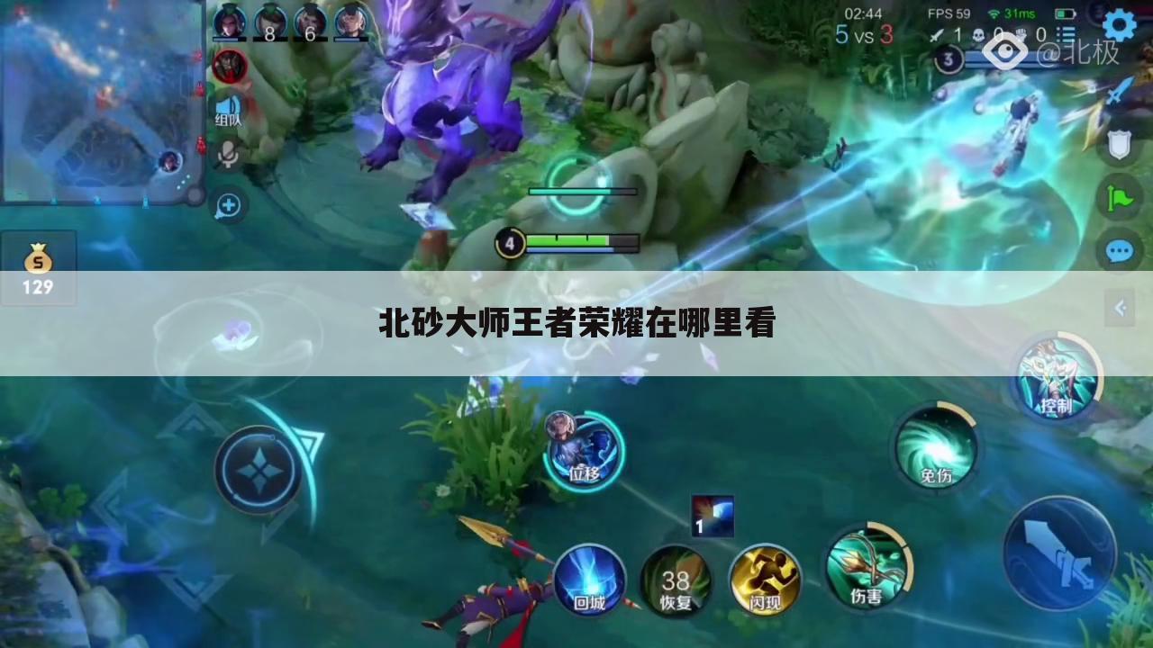 北砂大师王者荣耀在哪里看