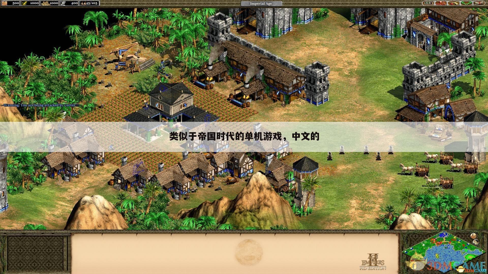 类似于帝国时代的单机游戏,中文的