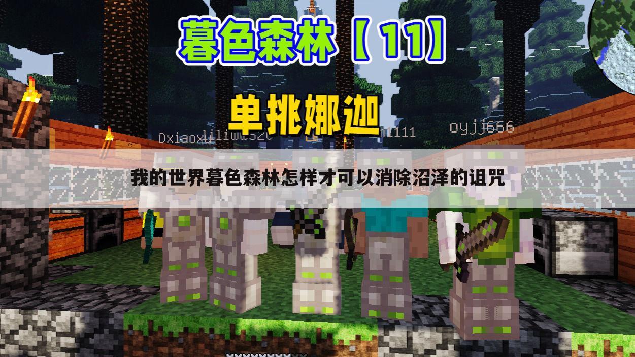 我的世界暮色森林怎样才可以消除沼泽的诅咒