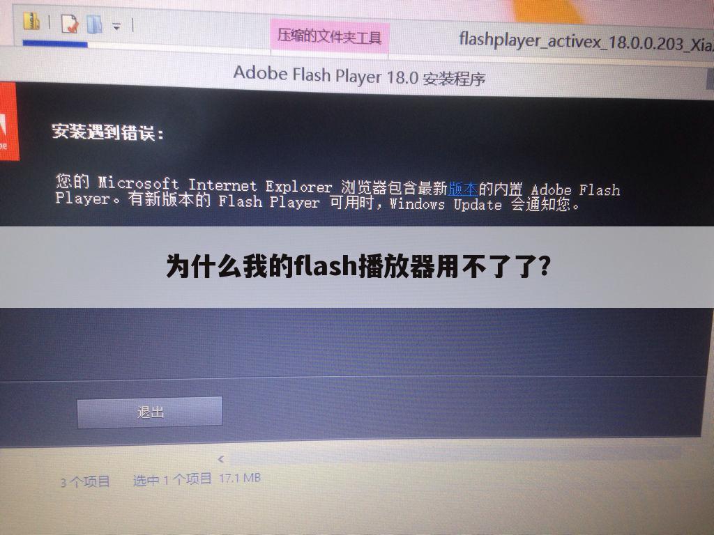 为什么我的flash播放器用不了了?
