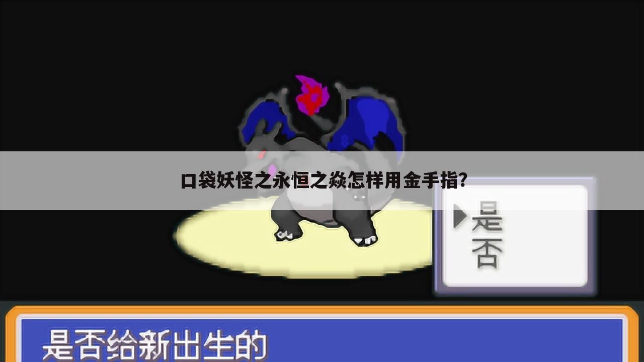 口袋妖怪之永恒之焱怎样用金手指?