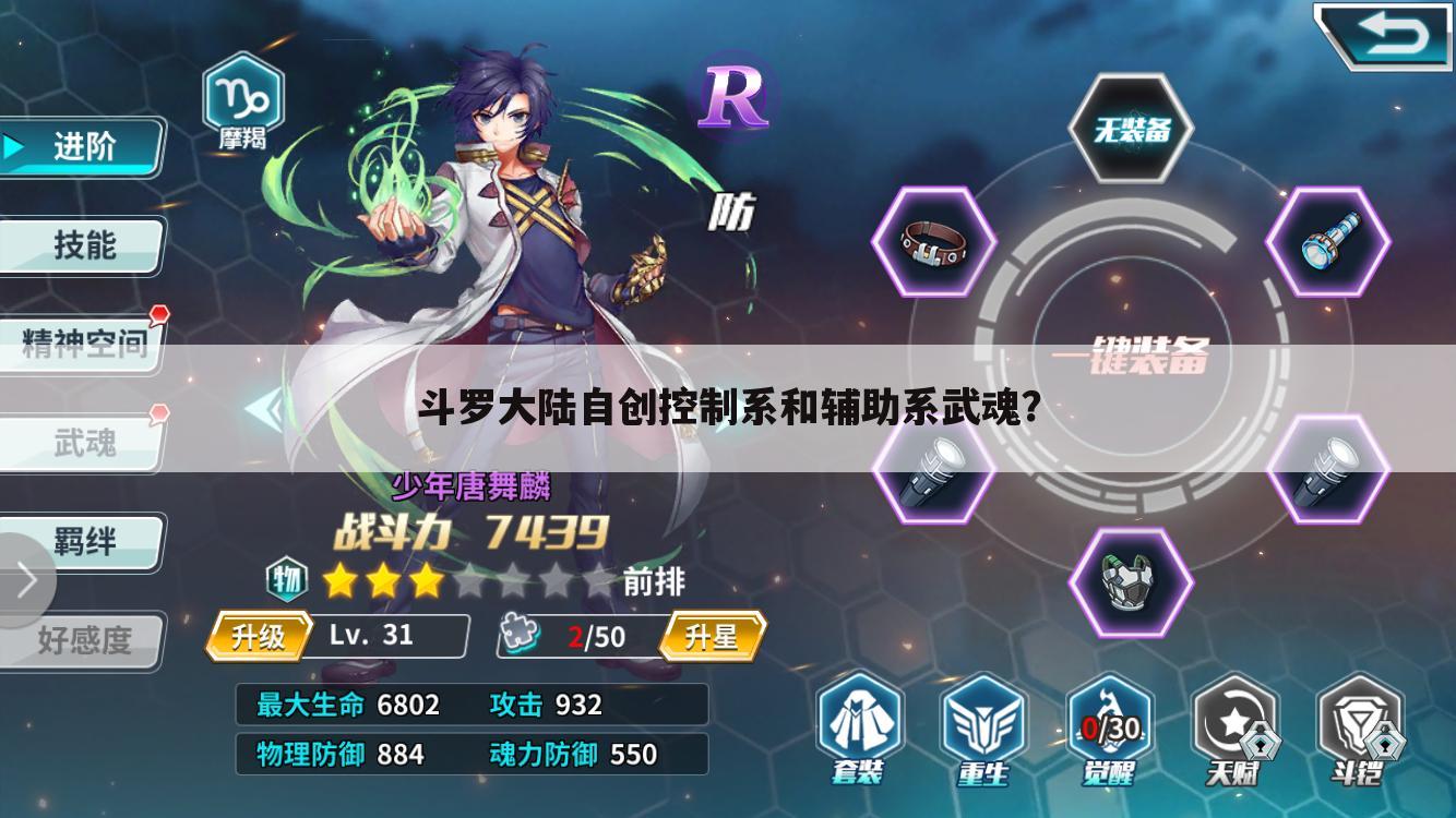 斗罗大陆自创控制系和辅助系武魂?