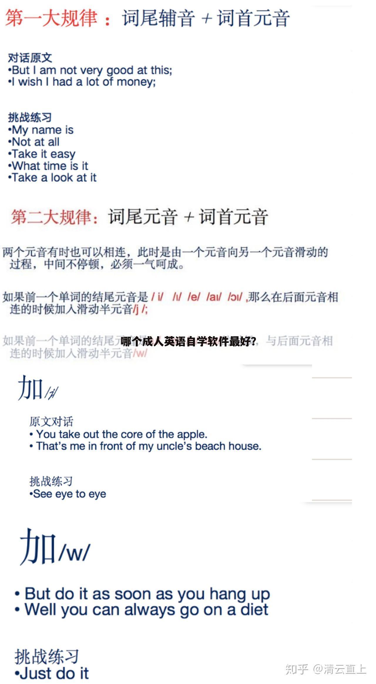 哪个成人英语自学软件最好？