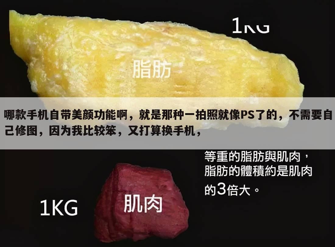 哪款手机自带美颜功能啊，就是那种一拍照就像PS了的，不需要自己修图，因为我比较笨，又打算换手机，
