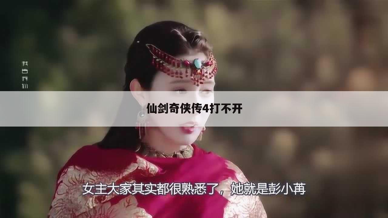 仙剑奇侠传4打不开