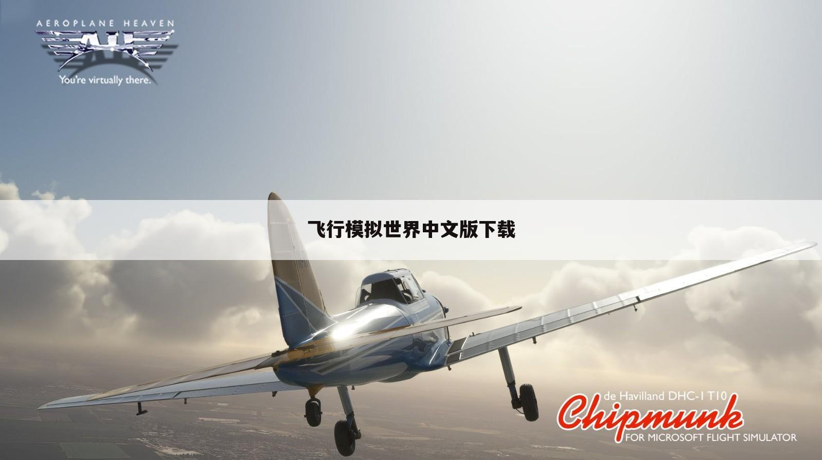 飞行模拟世界中文版下载