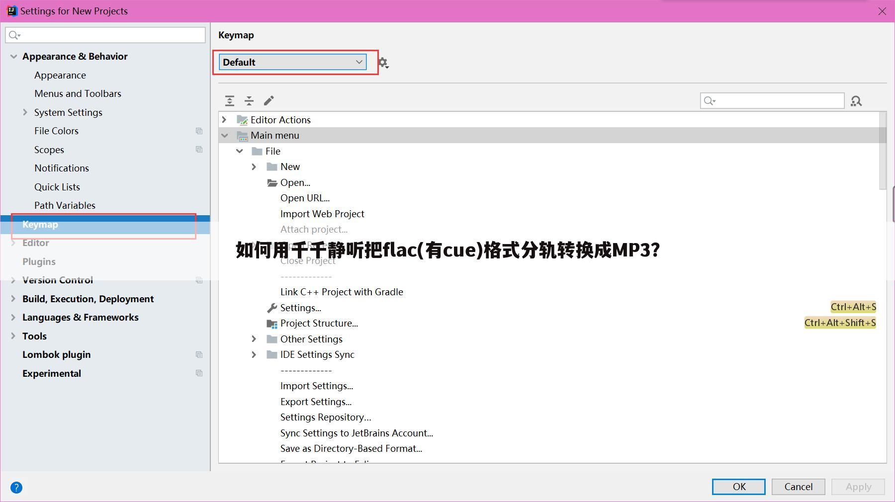 如何用千千静听把flac(有cue)格式分轨转换成MP3？