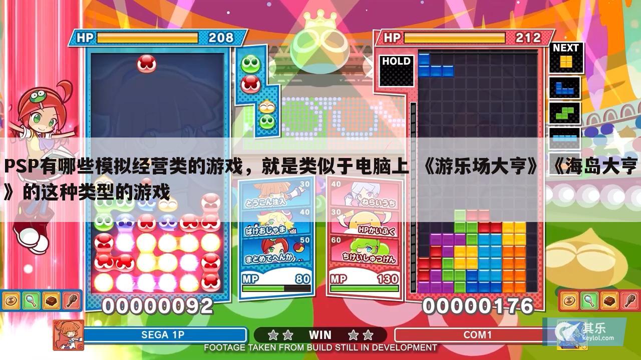 PSP有哪些模拟经营类的游戏,就是类似于电脑上 《游乐场大亨》《海岛大亨》的这种类型的游戏