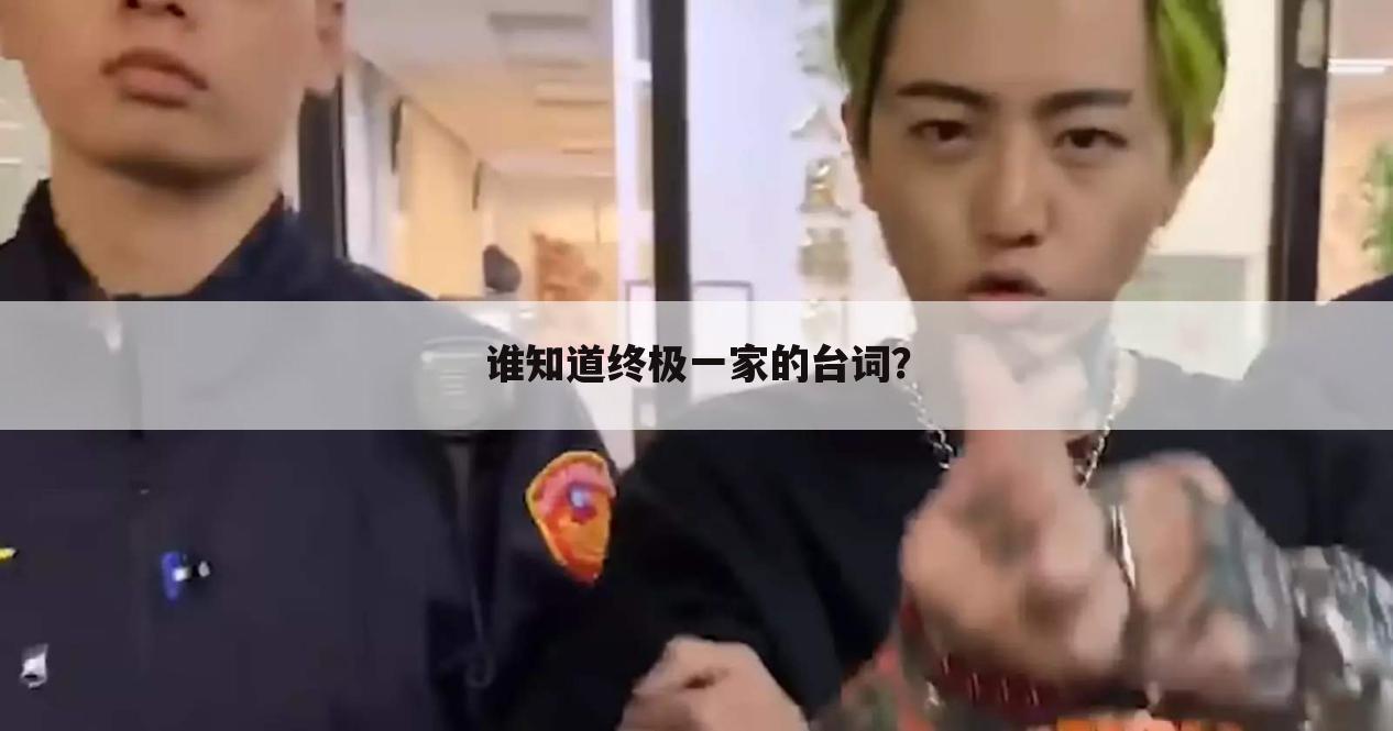 谁知道终极一家的台词?