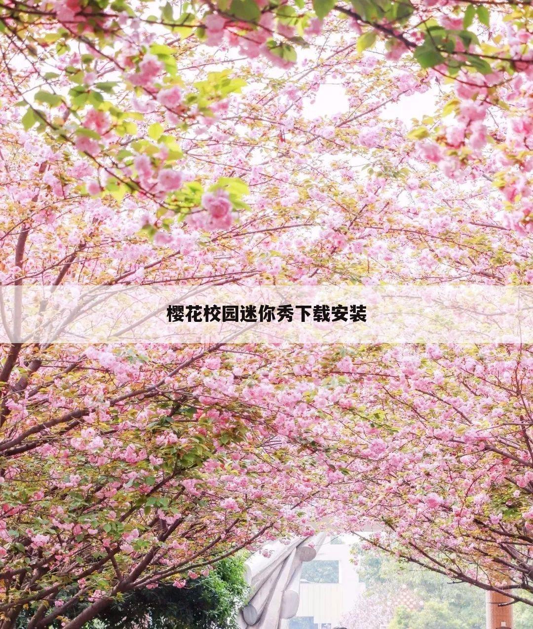 樱花校园迷你秀下载安装