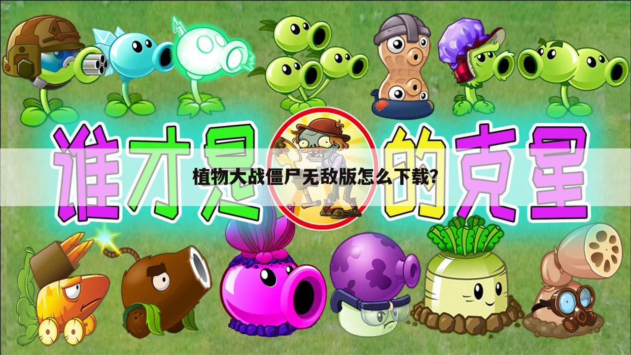 植物大战僵尸无敌版怎么下载？