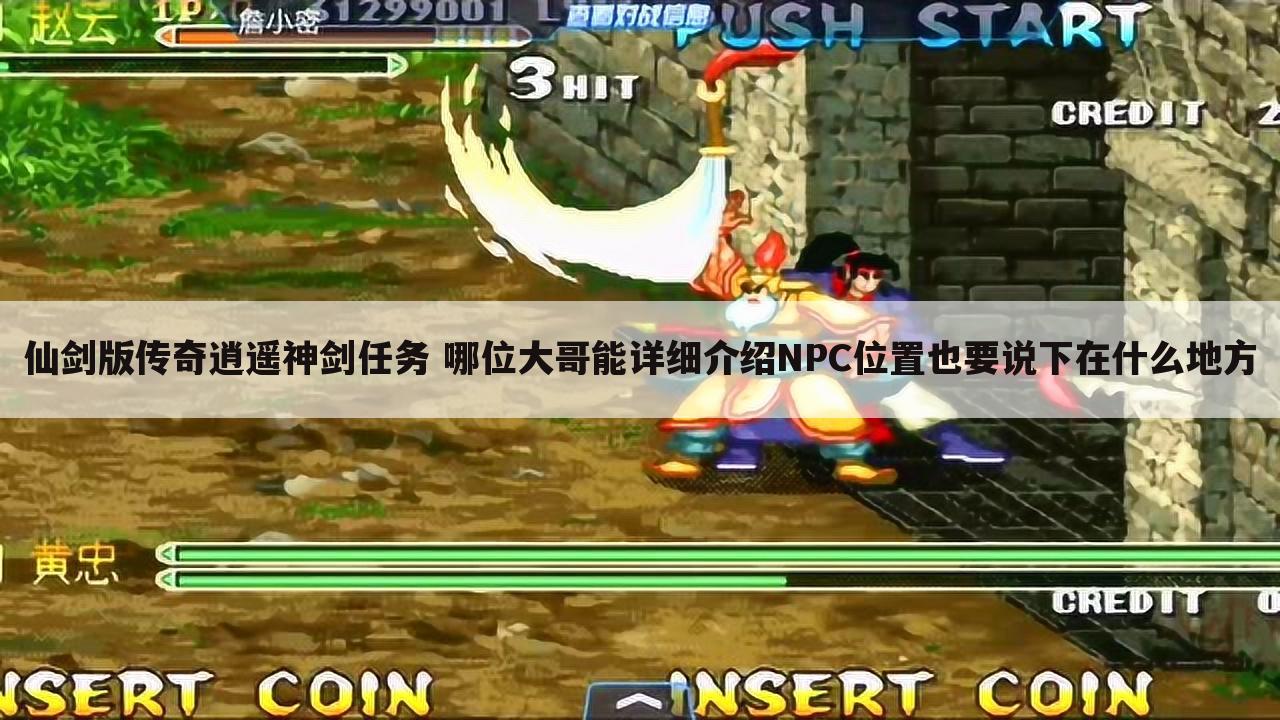 仙剑版传奇逍遥神剑任务 哪位大哥能详细介绍NPC位置也要说下在什么地方