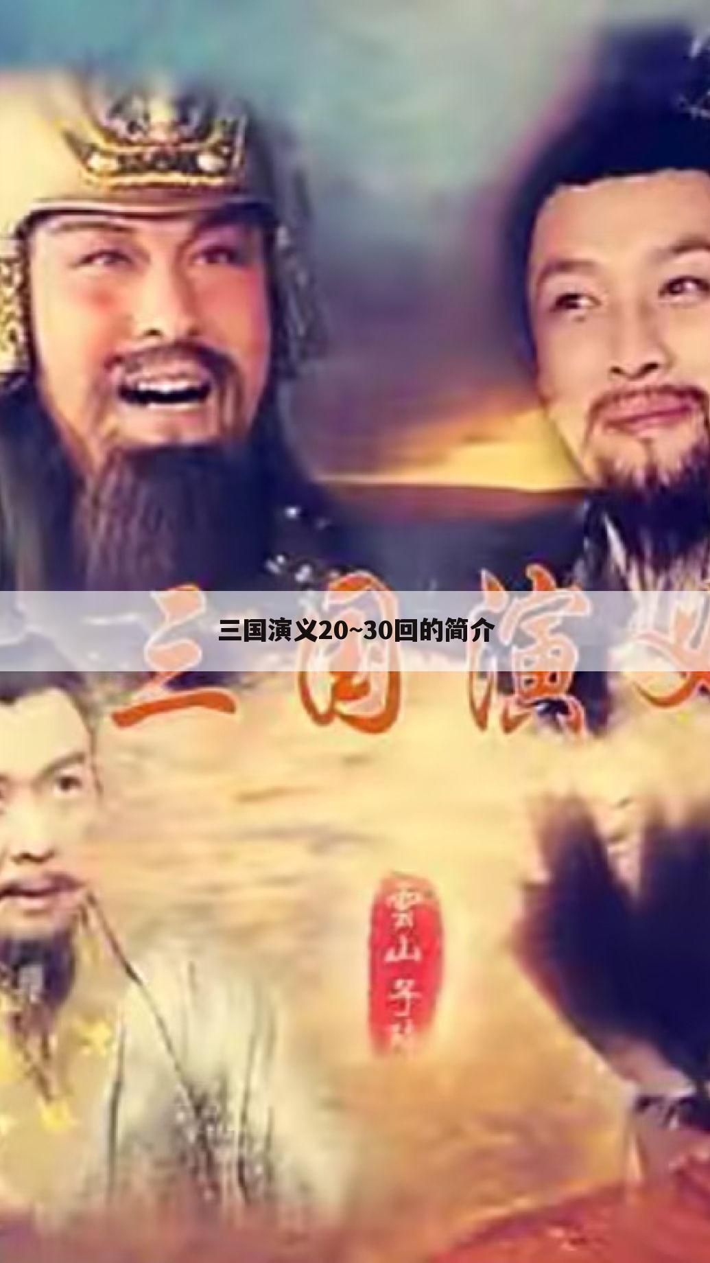 三国演义20~30回的简介