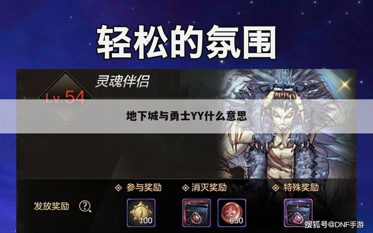 地下城与勇士YY什么意思