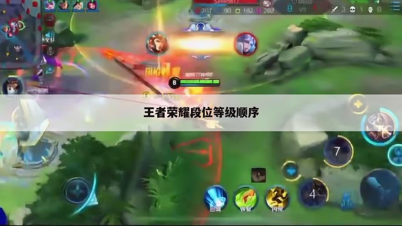 王者荣耀段位等级顺序