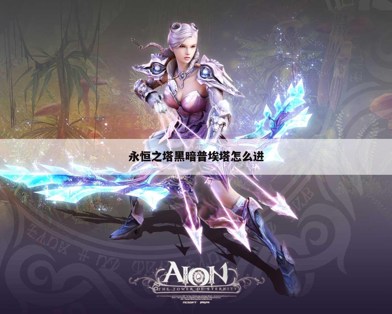 永恒之塔黑暗普埃塔怎么进